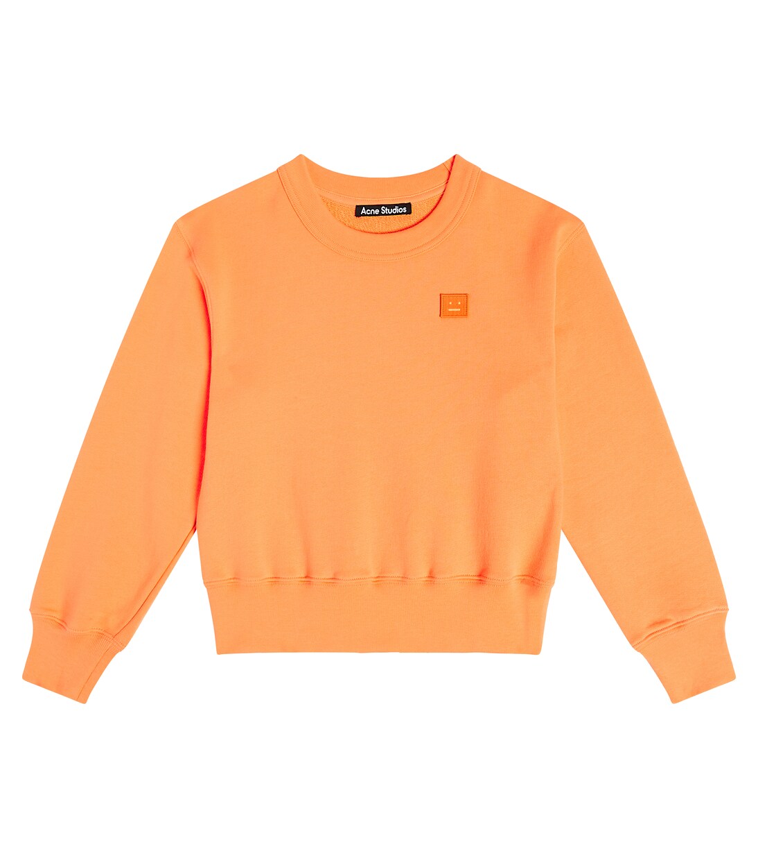 Face Logo cotton jersey sweatshirt | Acne Studios Kids