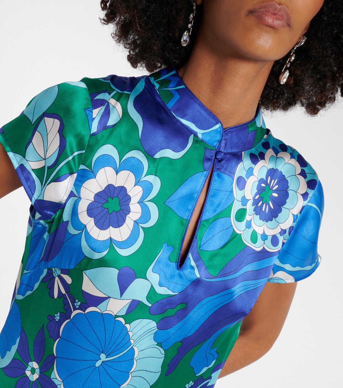 Robe en soie à fleurs | Rixo