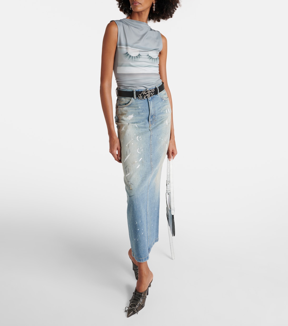 x Katerina Jebb printed jersey top | Acne Studios