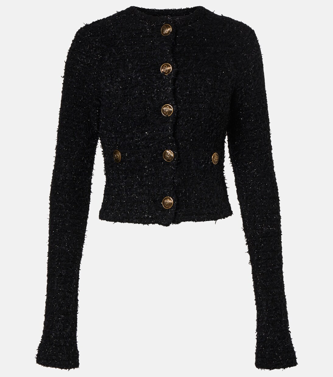 Cropped-Cardigan aus Tweed | Balenciaga