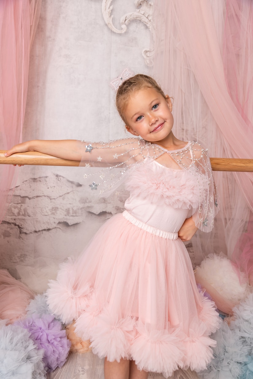 Cupid Star embellished tulle cape | Tutu Du Monde