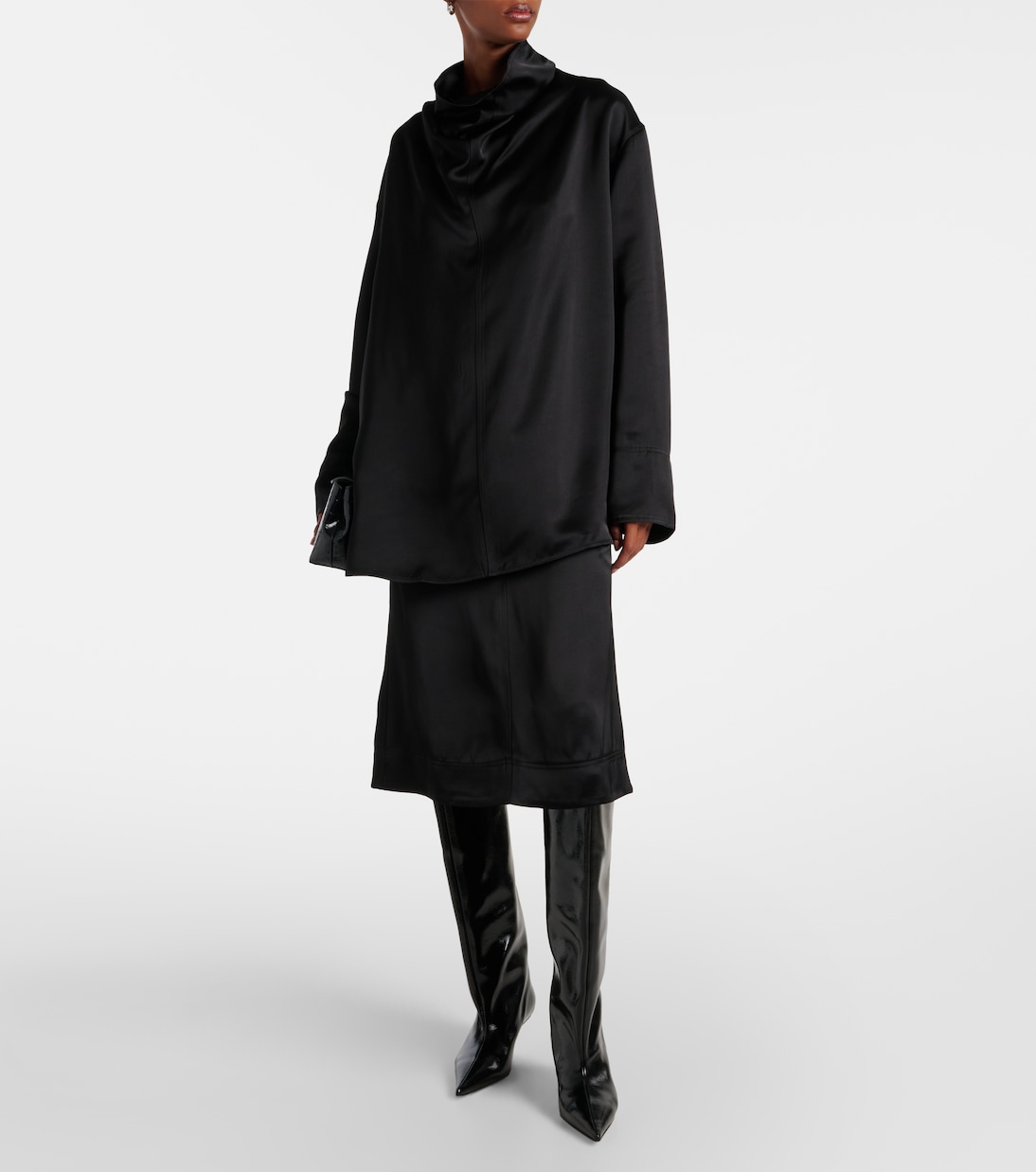 Midirock aus Satin | Toteme