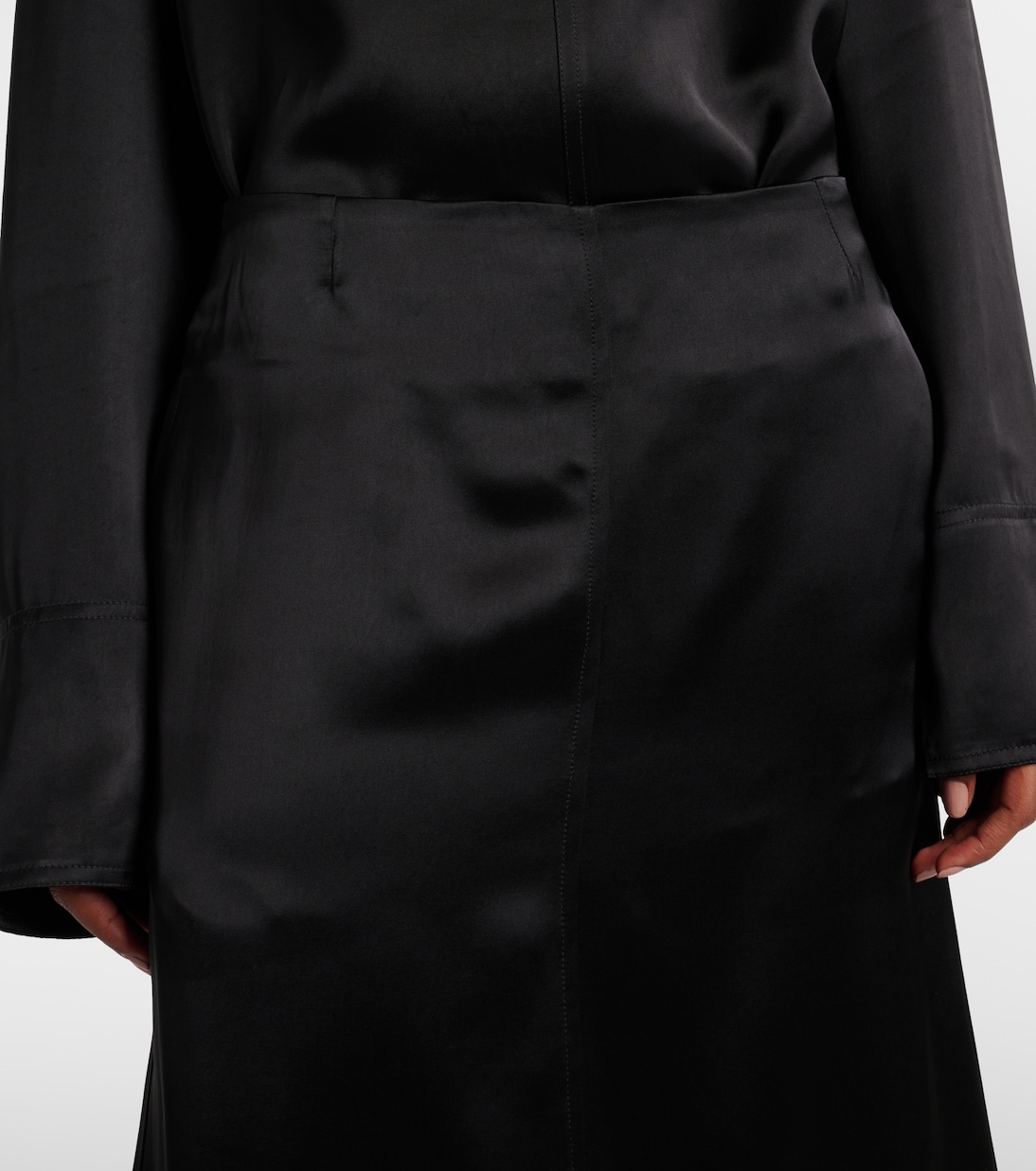 Midirock aus Satin | Toteme