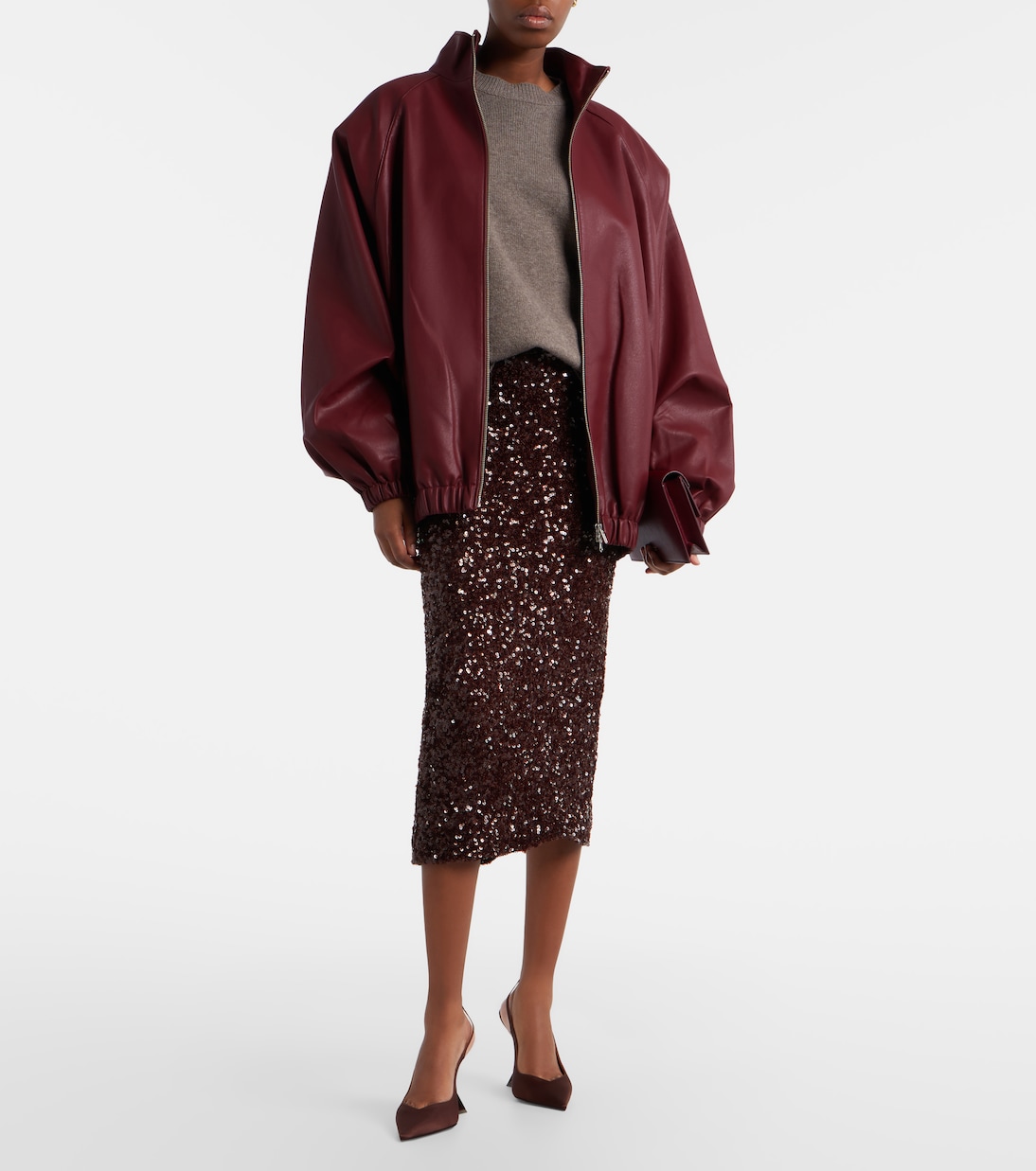 Robe midi à sequins | Rotate