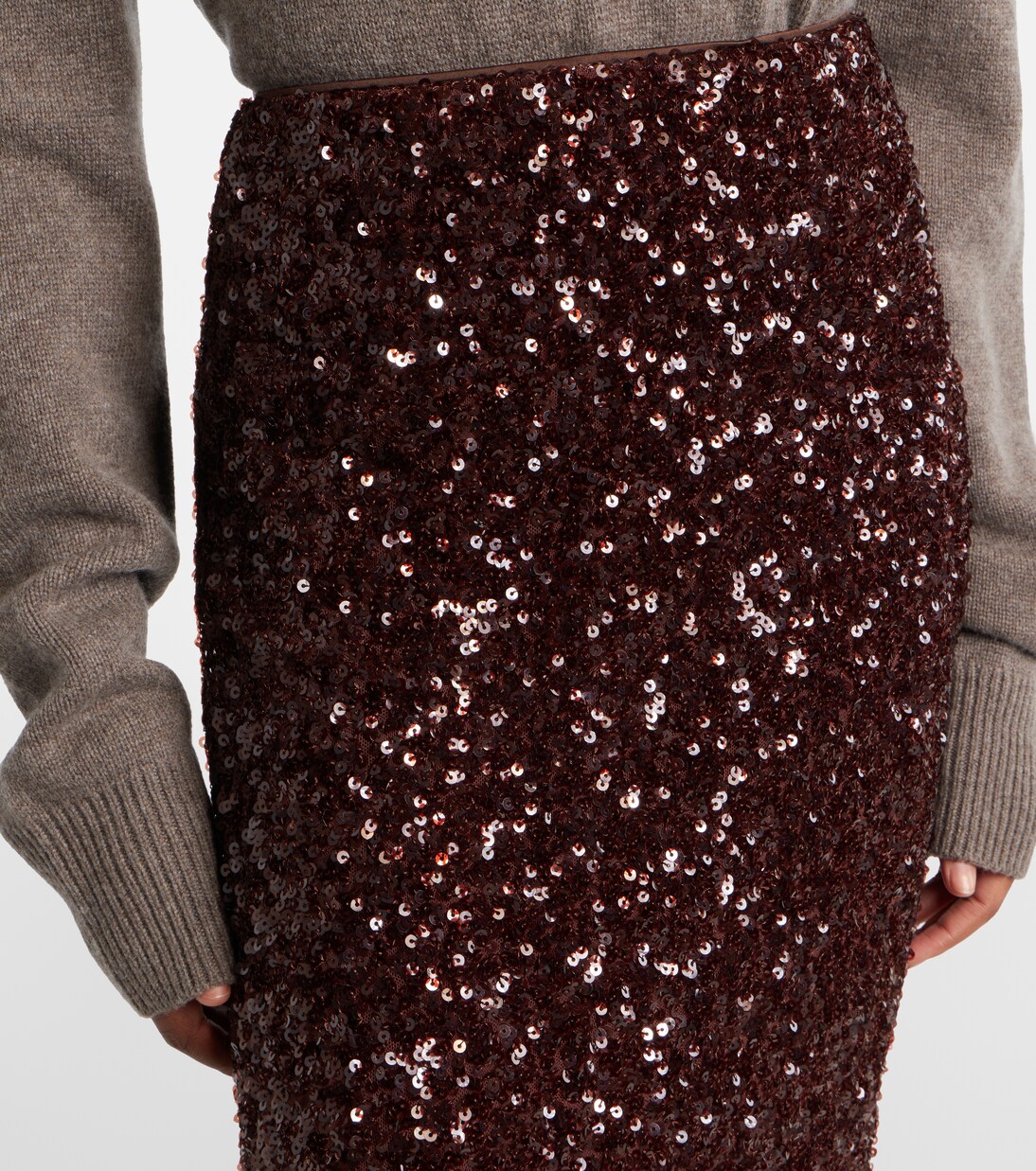 Robe midi à sequins | Rotate