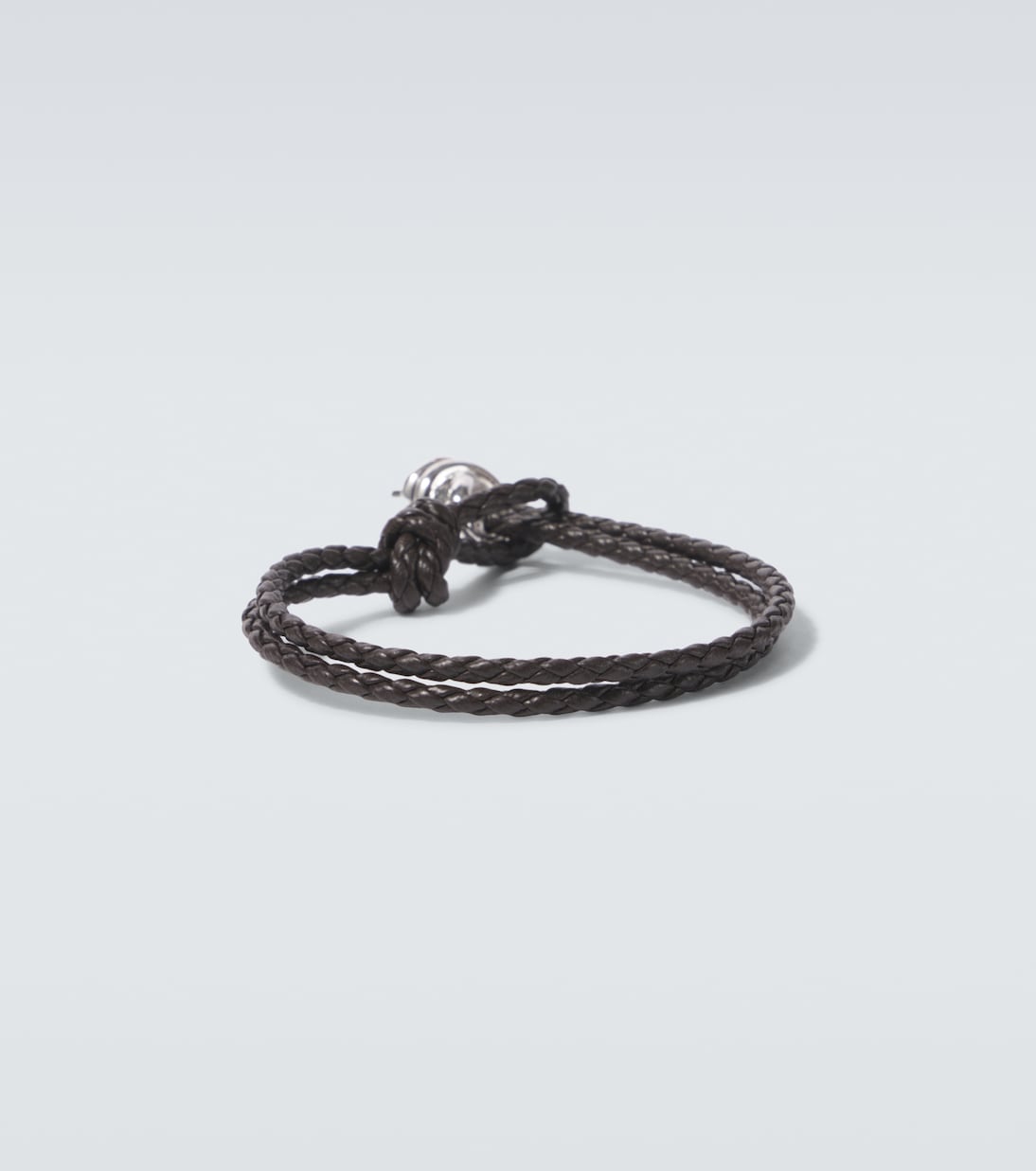 Armband Knot aus Leder mit Sterlingsilber | Bottega Veneta