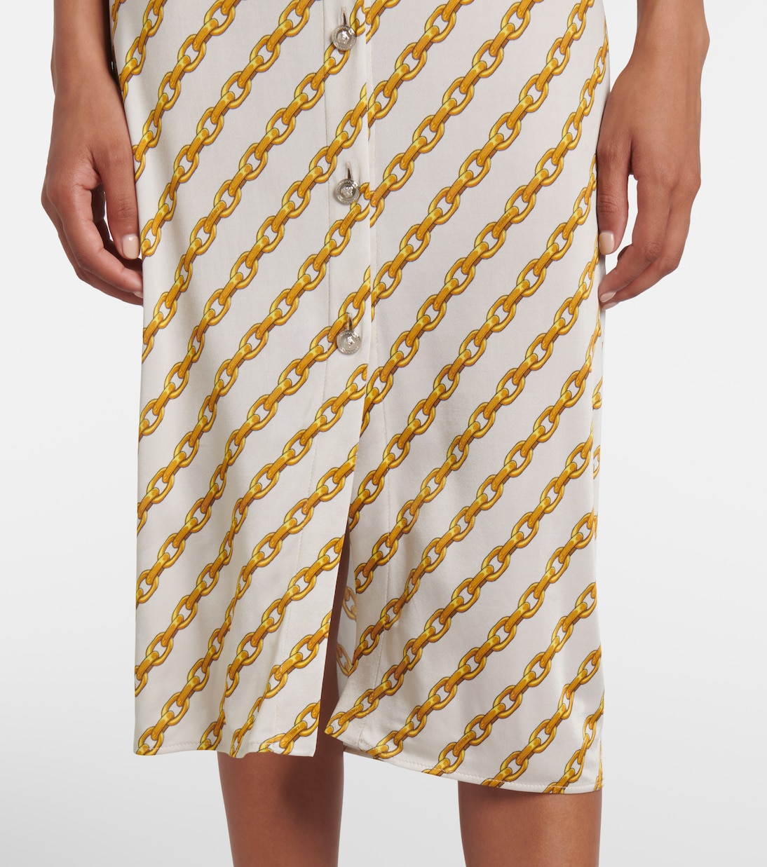 Hemdblusenkleid Versace Treasure aus Satin | Versace