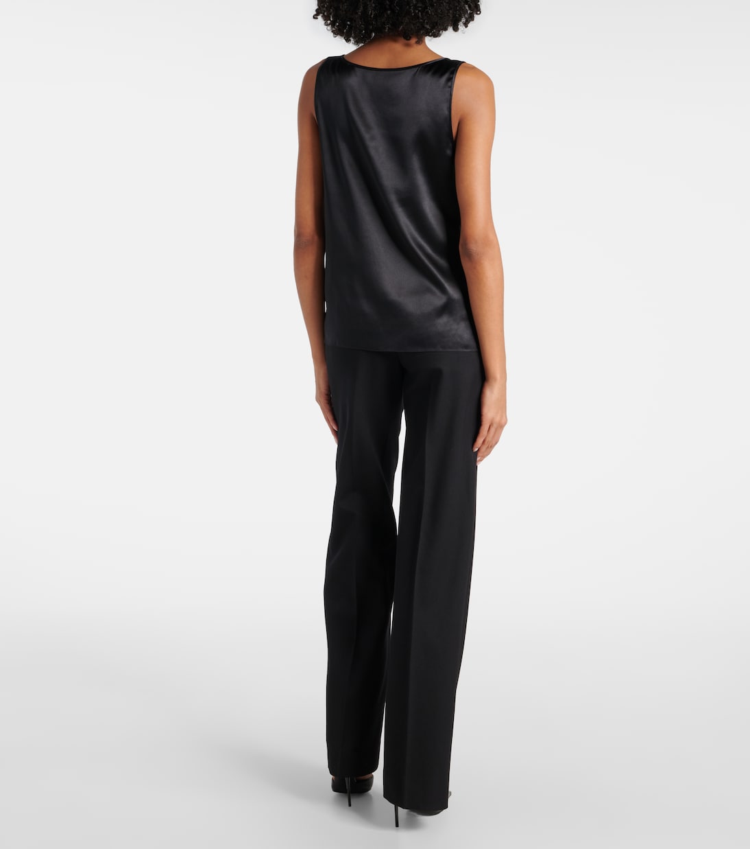 DG silk-blend satin tank top | Dolce&Gabbana