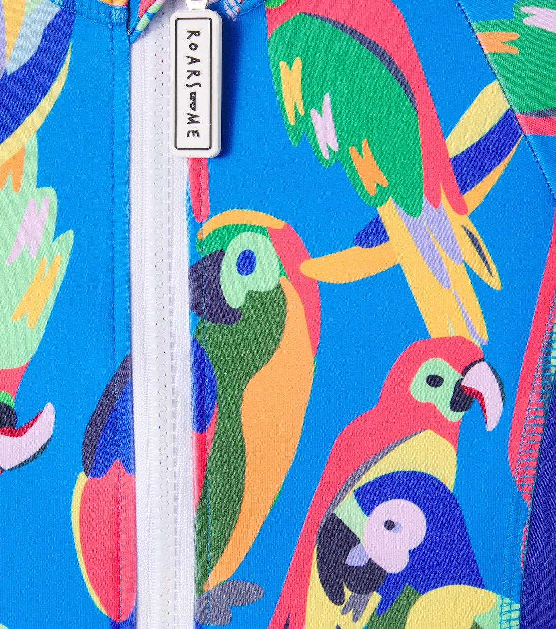 Squawk The Parrot rashguard swimsuit | Roarsome