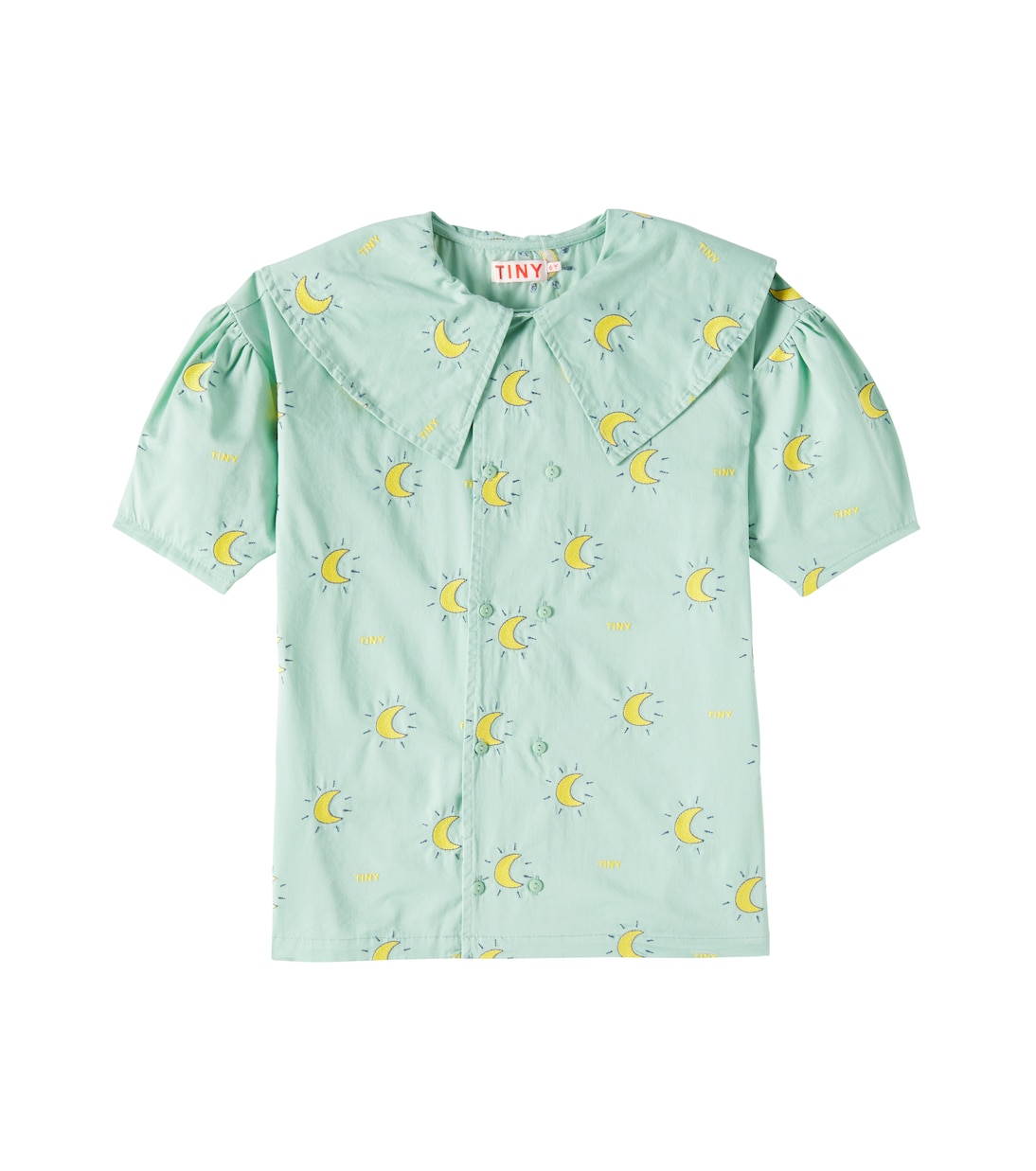 Midnight Sun embroidered cotton dress | Tinycottons