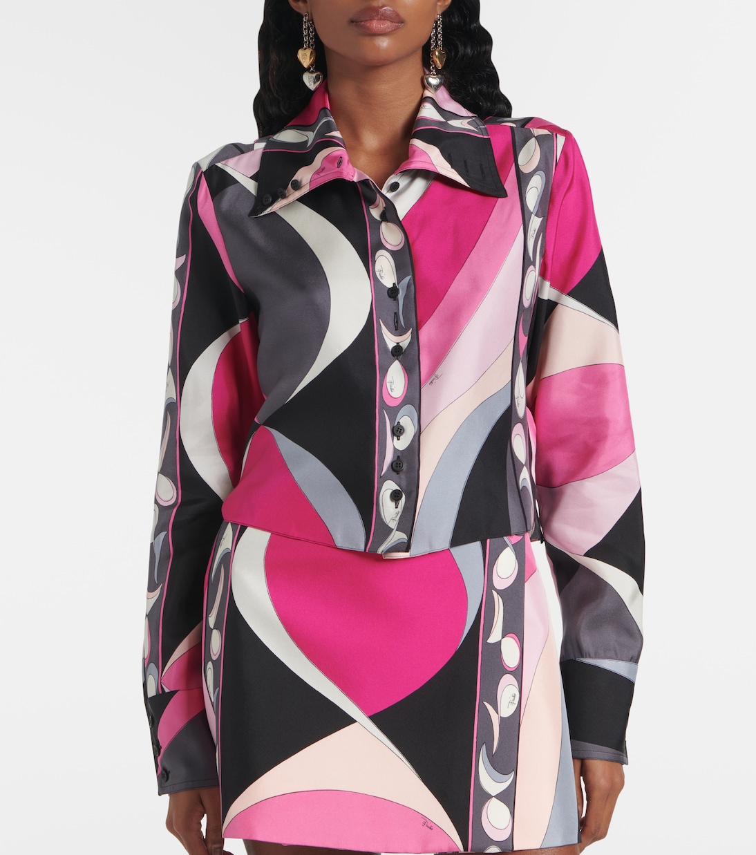 Camicia Pesci in twill di seta | Pucci