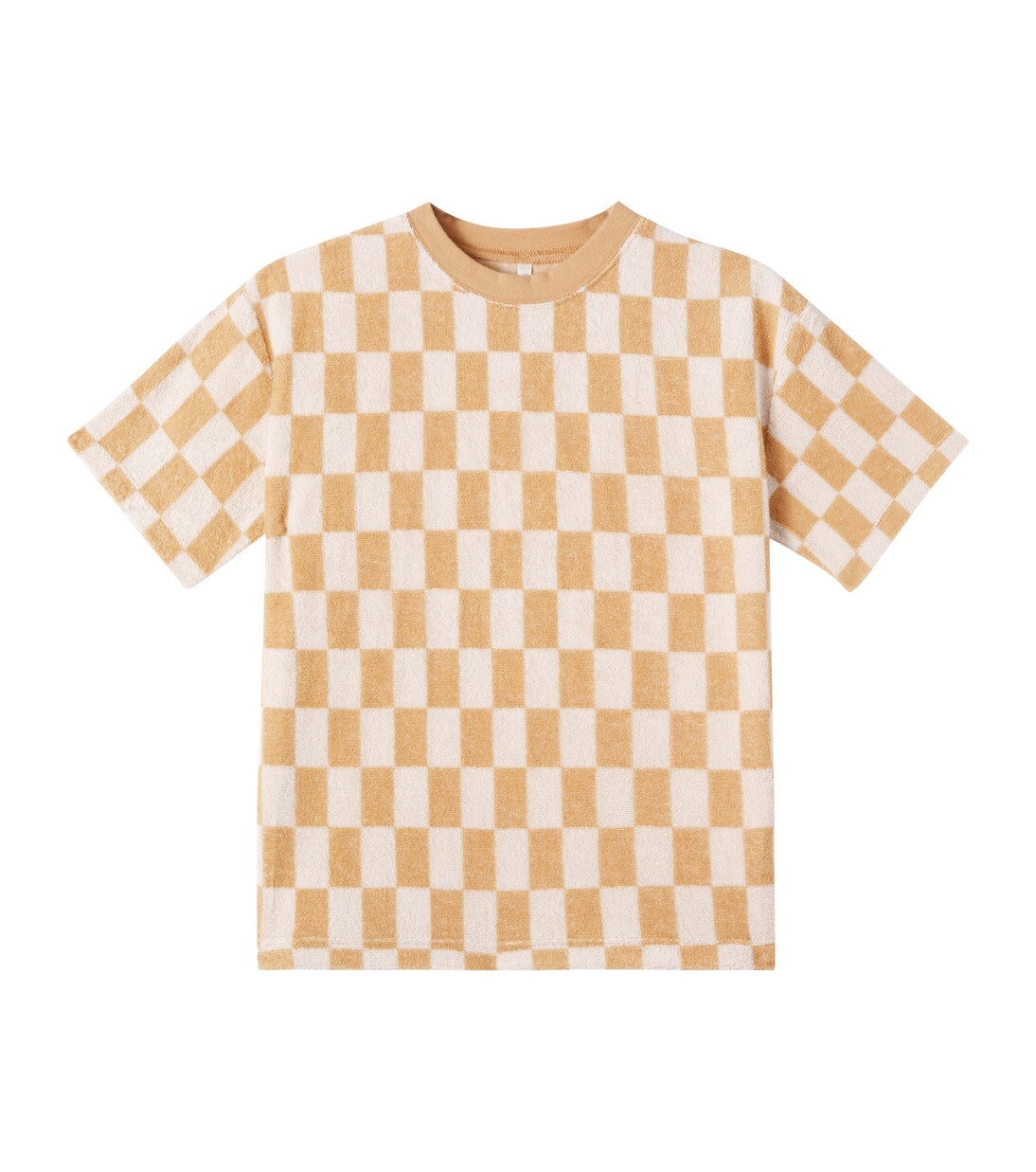 Checked cotton-blend jersey T-shirt | Rylee + Cru