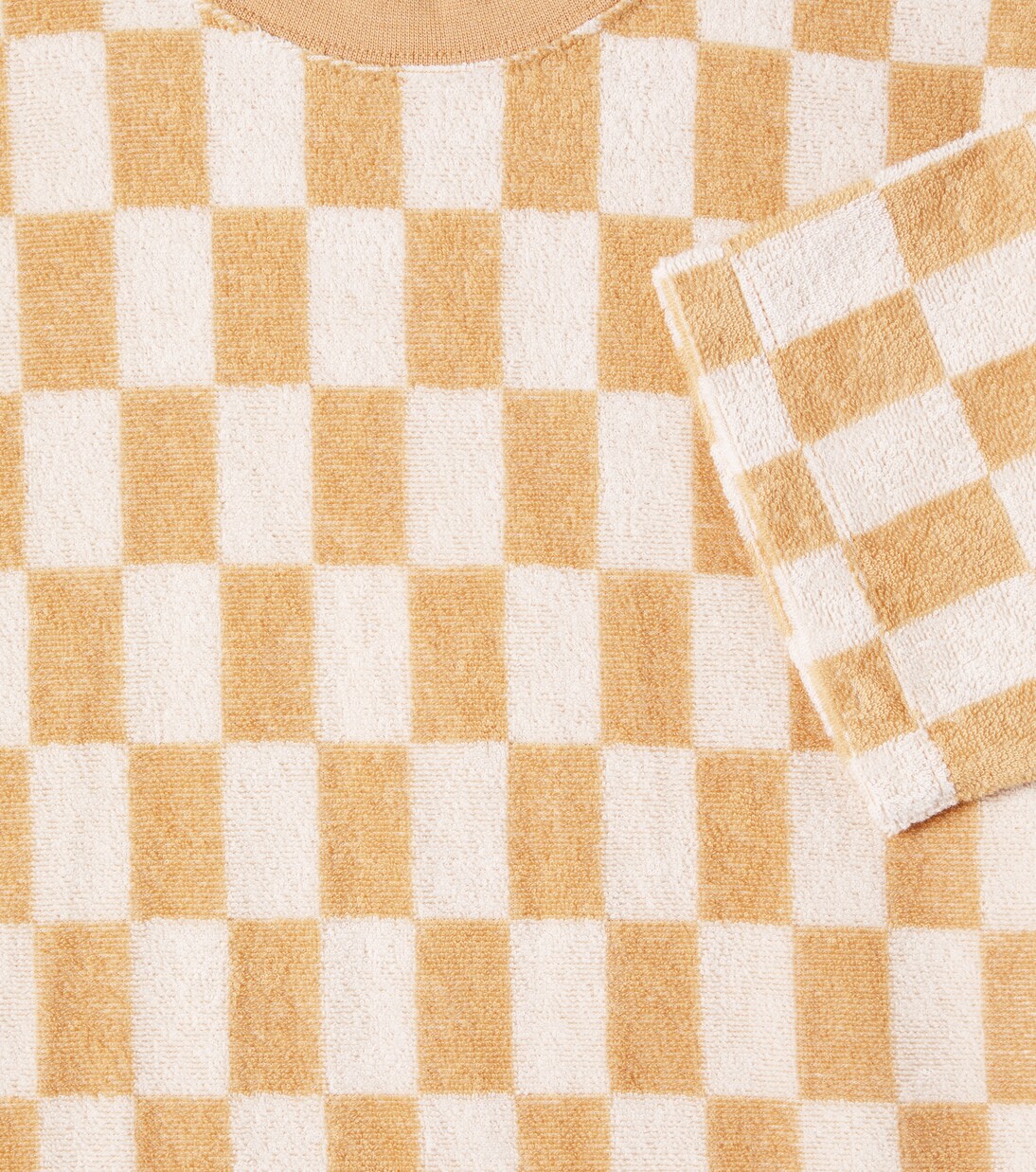 Checked cotton-blend jersey T-shirt | Rylee + Cru