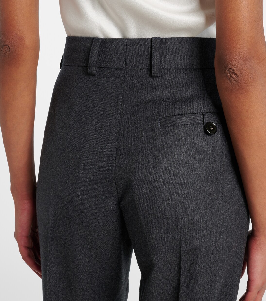 Wool flannel wide-leg pants | Stella McCartney