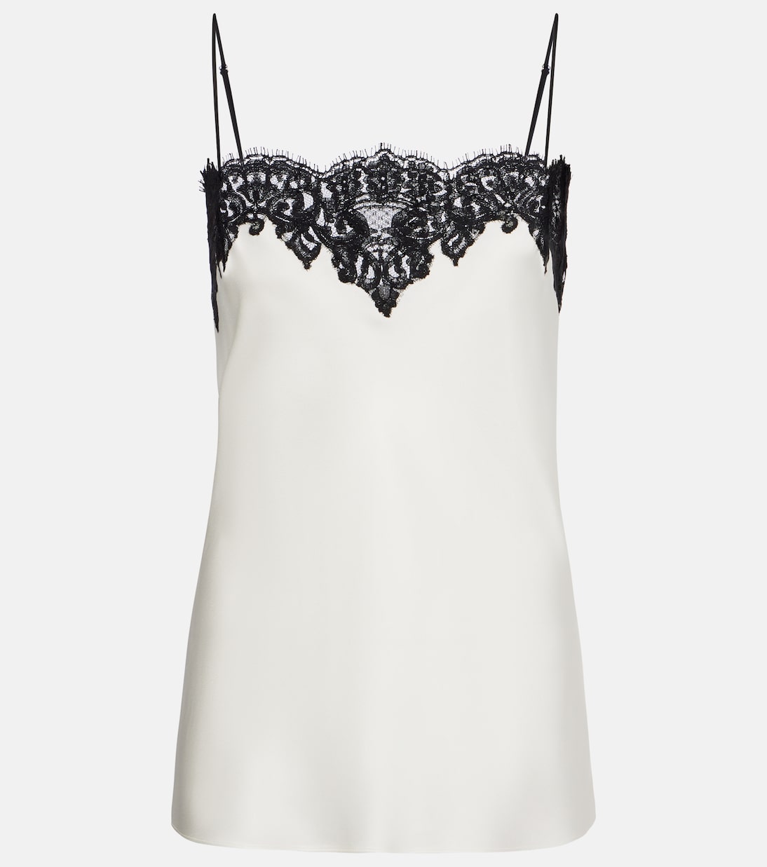 Top aus Satin mit Spitze | Stella McCartney