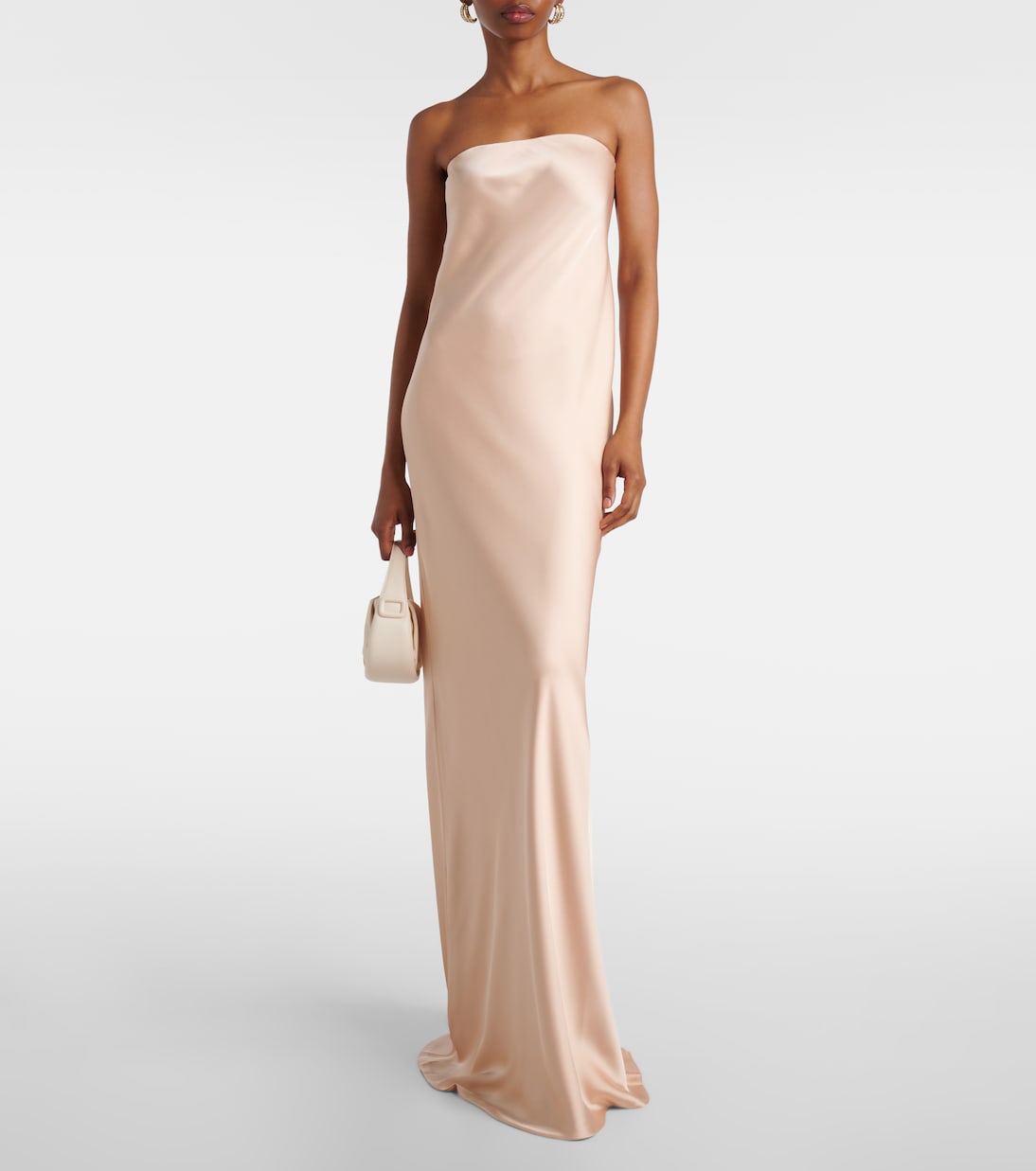 Robe longue en satin | Norma Kamali