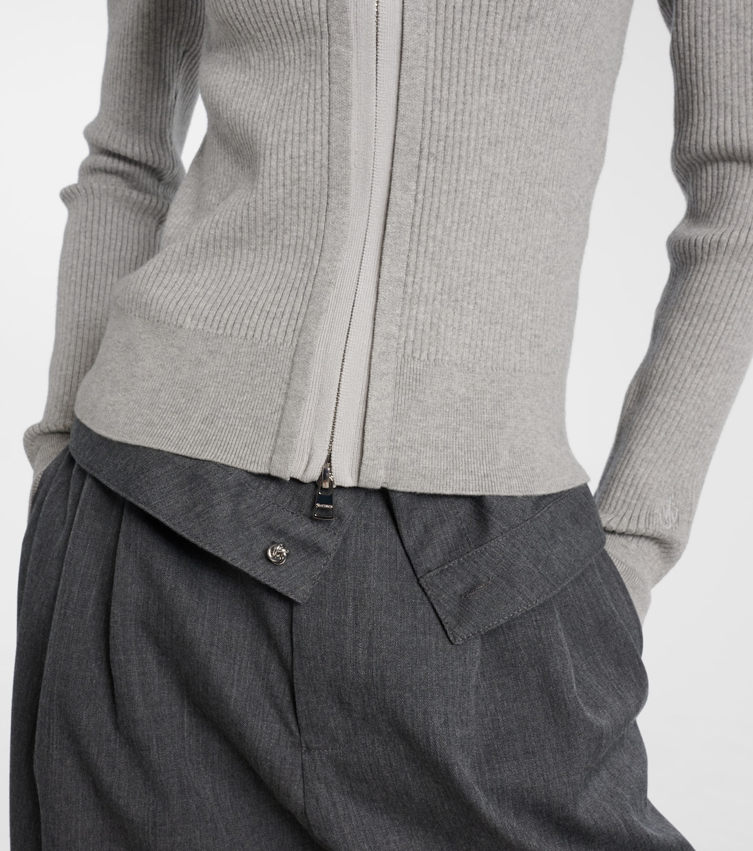 Cardigan brodé en coton mélangé | JW Anderson