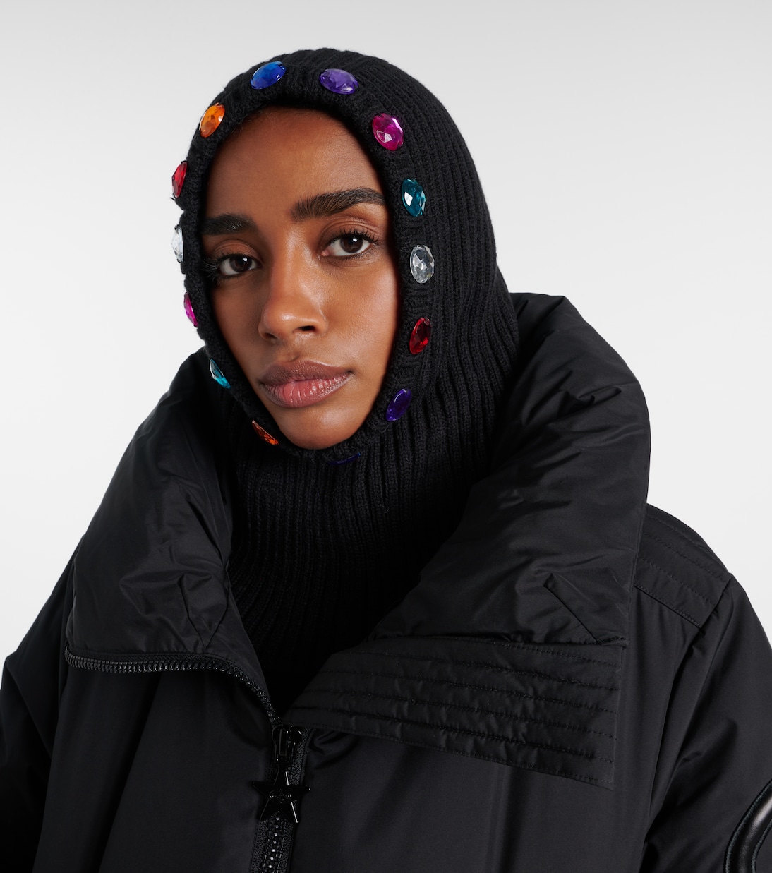 Schalmütze Luciana mit Kristallen | Goldbergh