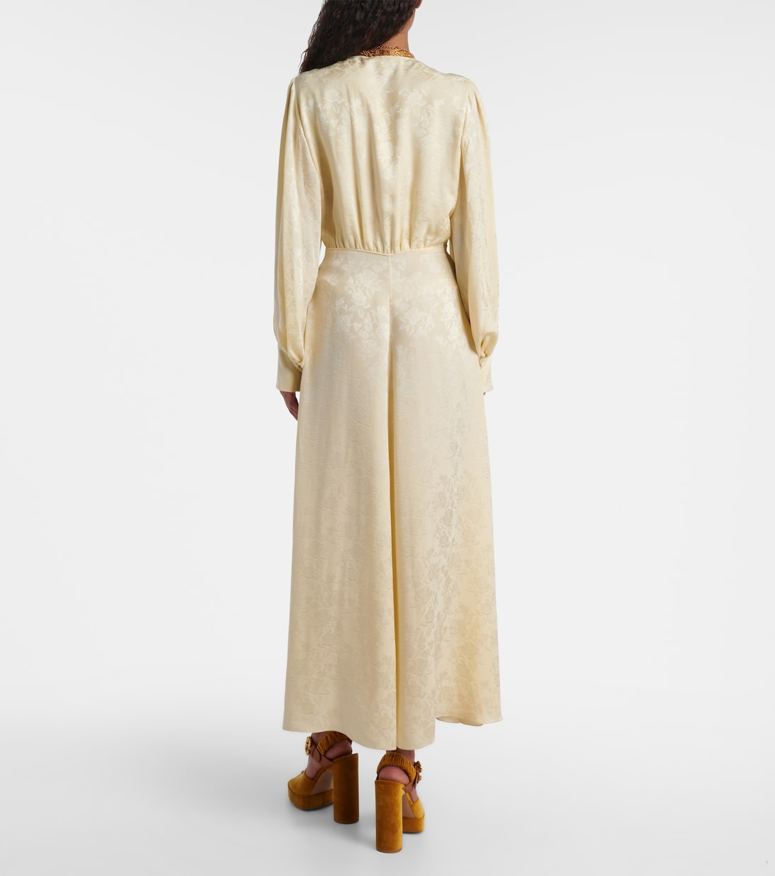 Maxikleid aus Seiden-Jacquard | Chloé