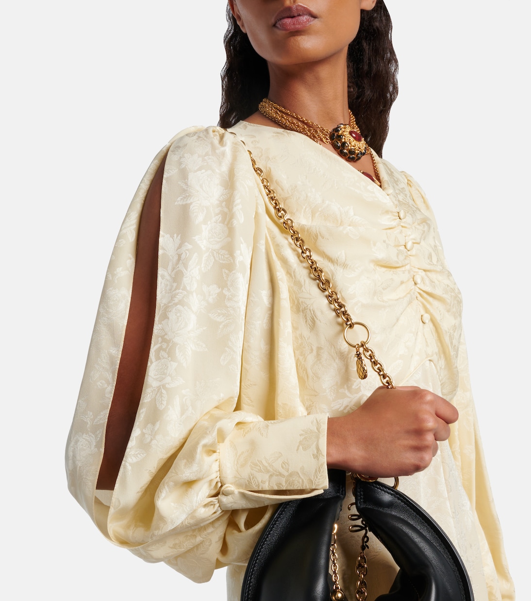 Maxikleid aus Seiden-Jacquard | Chloé