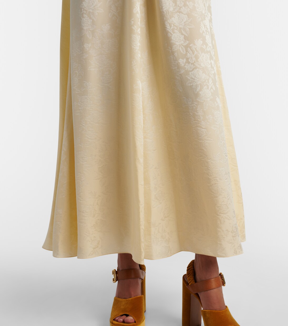 Maxikleid aus Seiden-Jacquard | Chloé