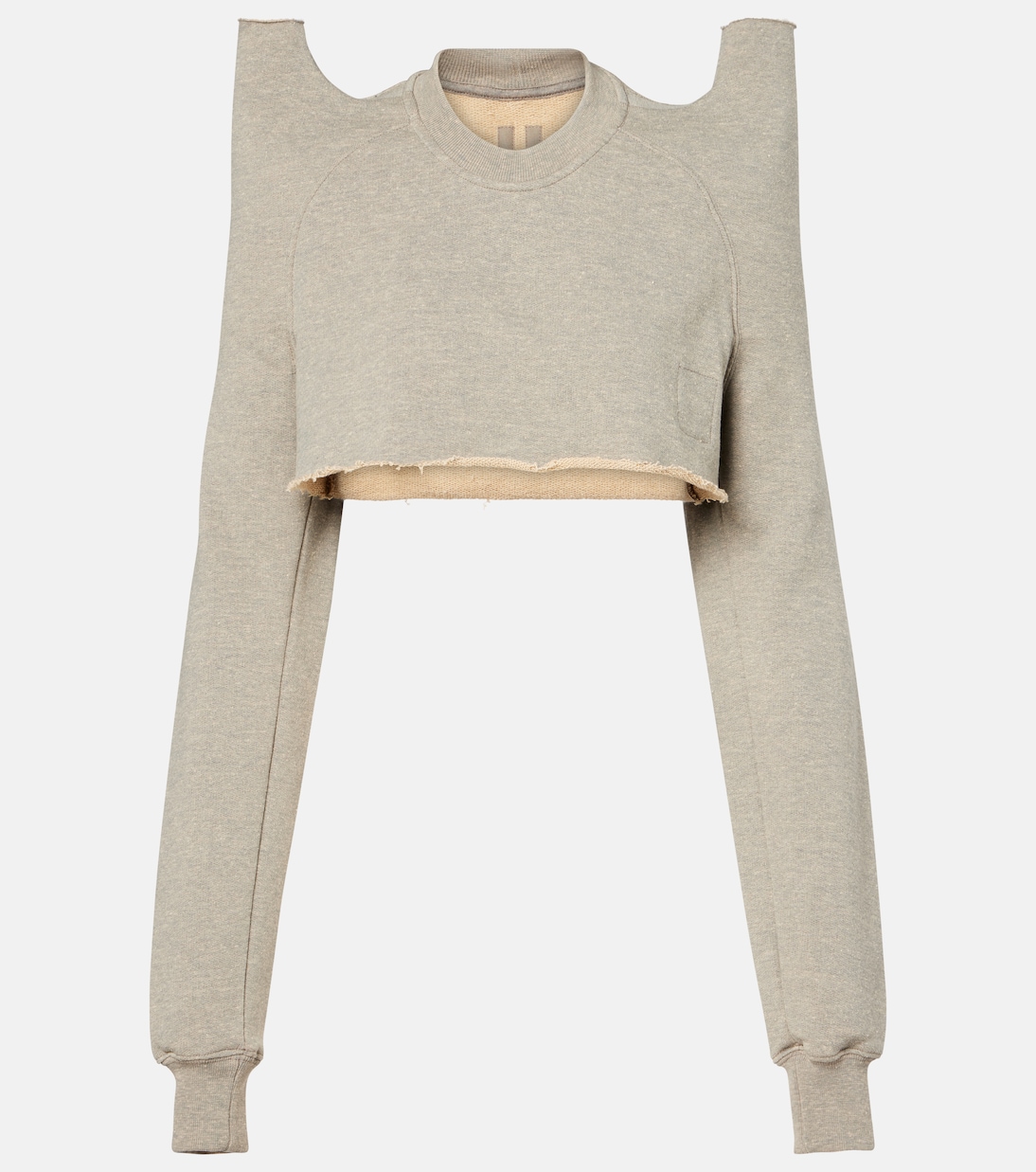 Cropped-Sweatshirt aus Jersey | Rick Owens