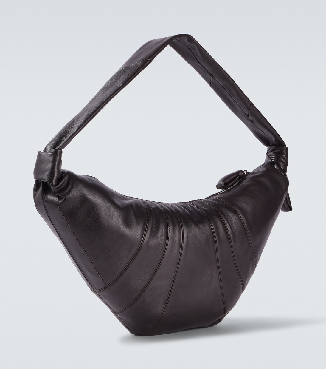 Croissant Large leather shoulder bag | Lemaire