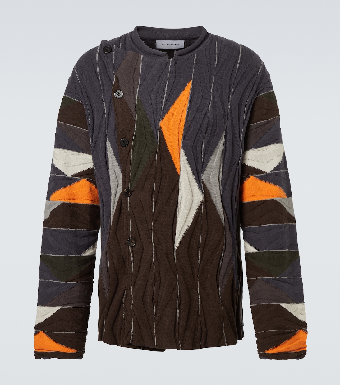 Cárdigan asimétrico Raday de algodón | Kiko Kostadinov