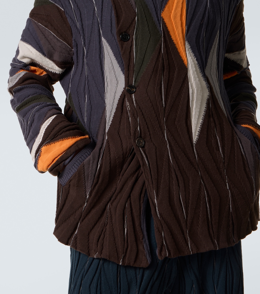 Cárdigan asimétrico Raday de algodón | Kiko Kostadinov