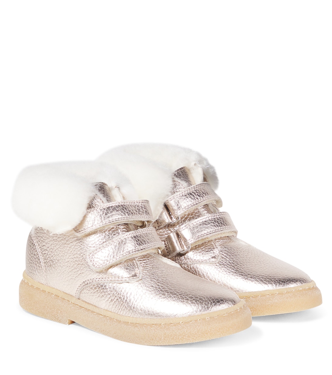 Trix Easy metallic leather ankle boots | Pom d'Api