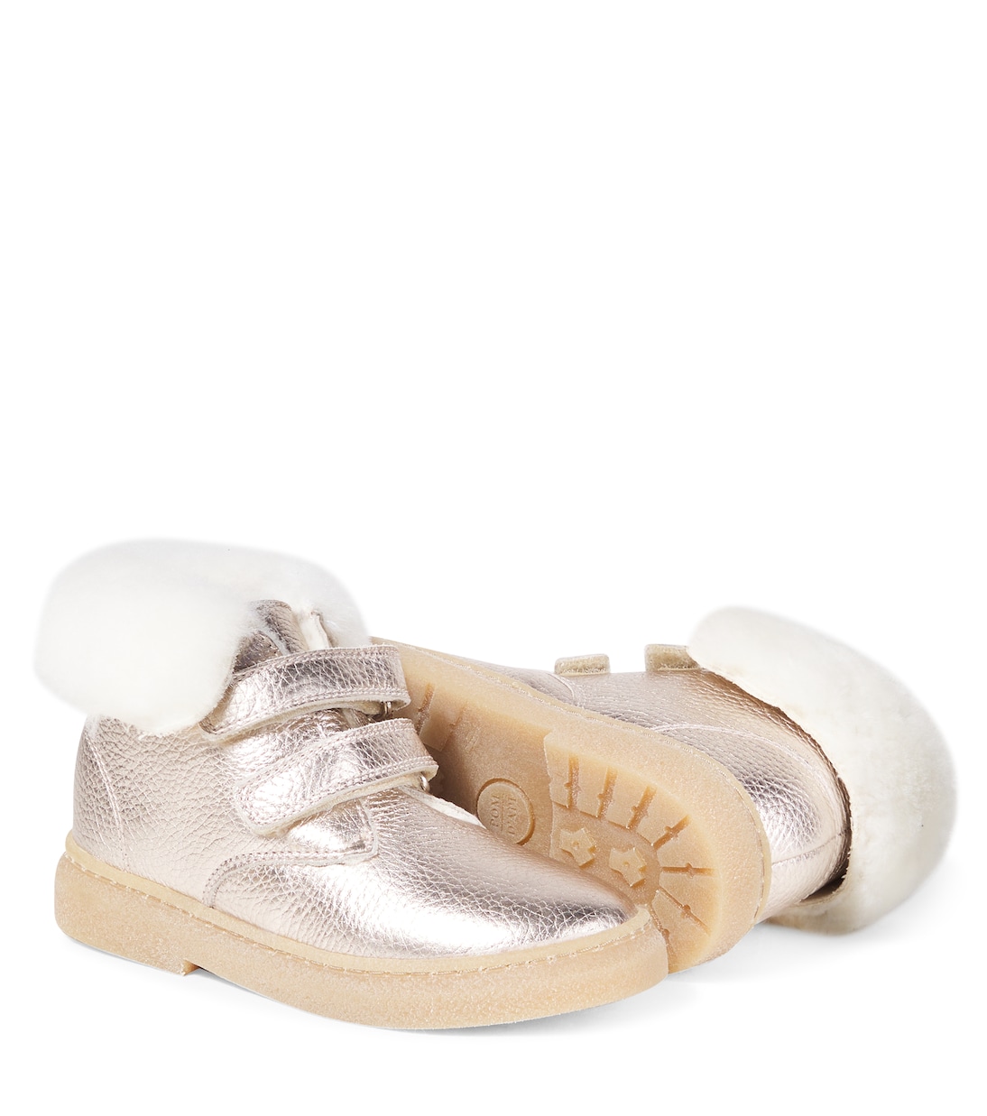 Trix Easy metallic leather ankle boots | Pom d'Api