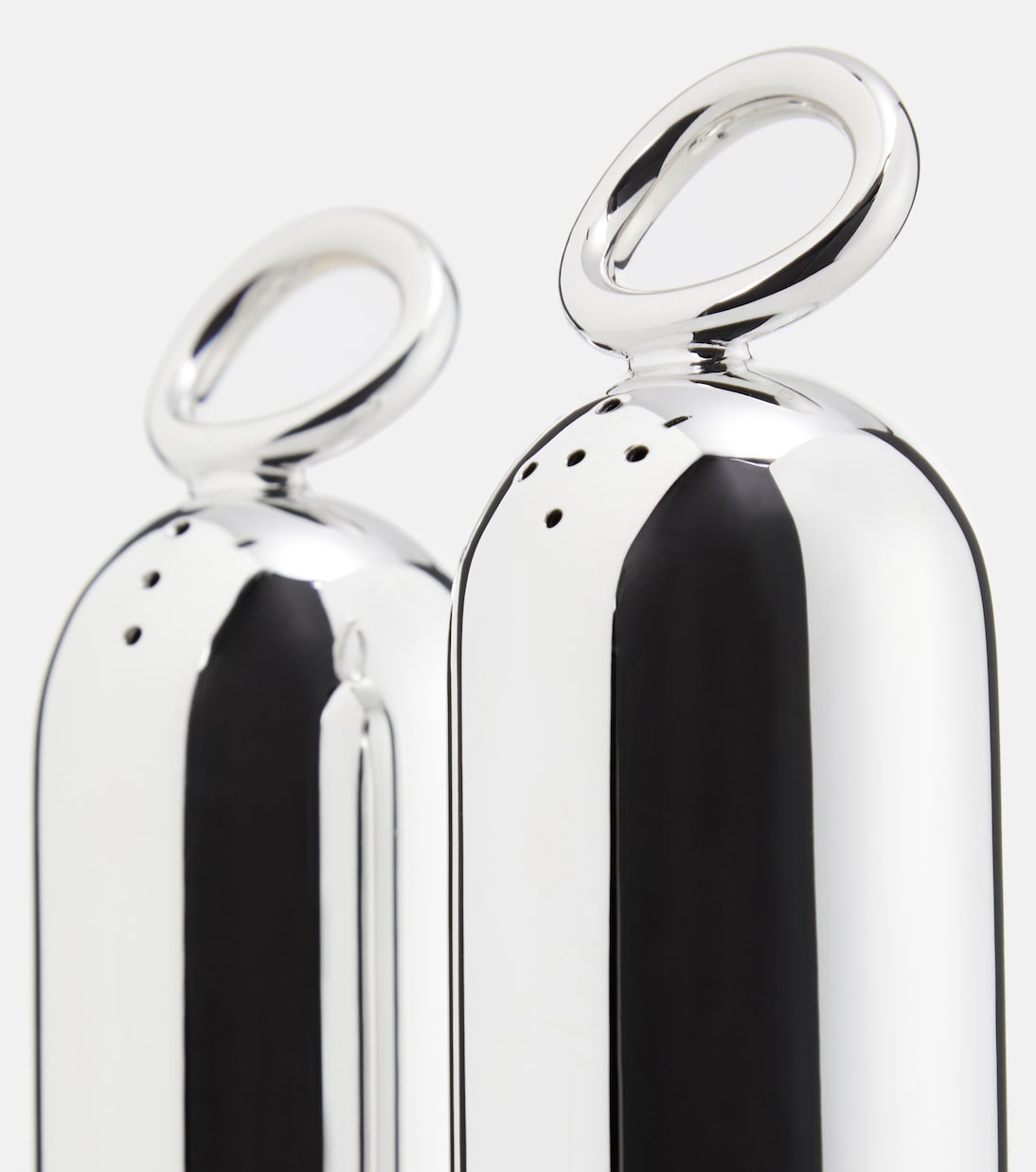 Vertigo silver-plated salt and pepper shakers by Andrée Putman | Christofle
