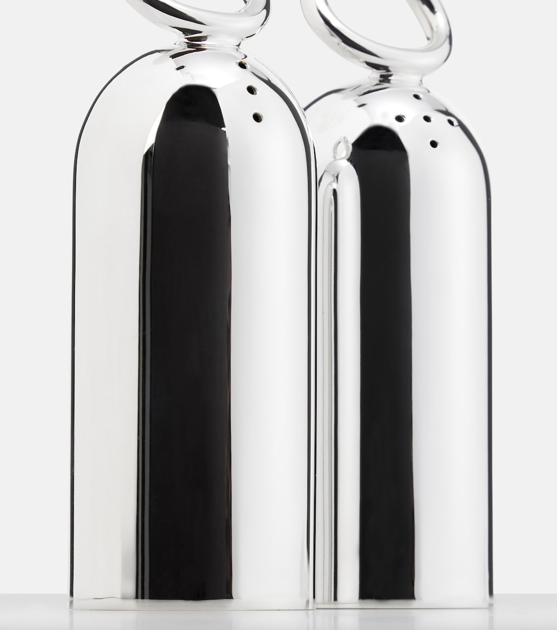 Vertigo silver-plated salt and pepper shakers by Andrée Putman | Christofle