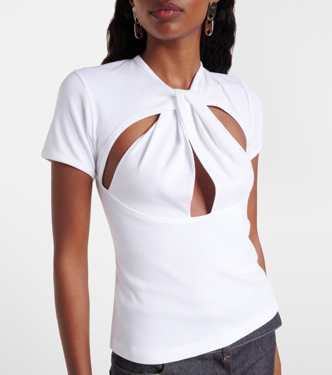 Cutout cotton T-shirt | Coperni