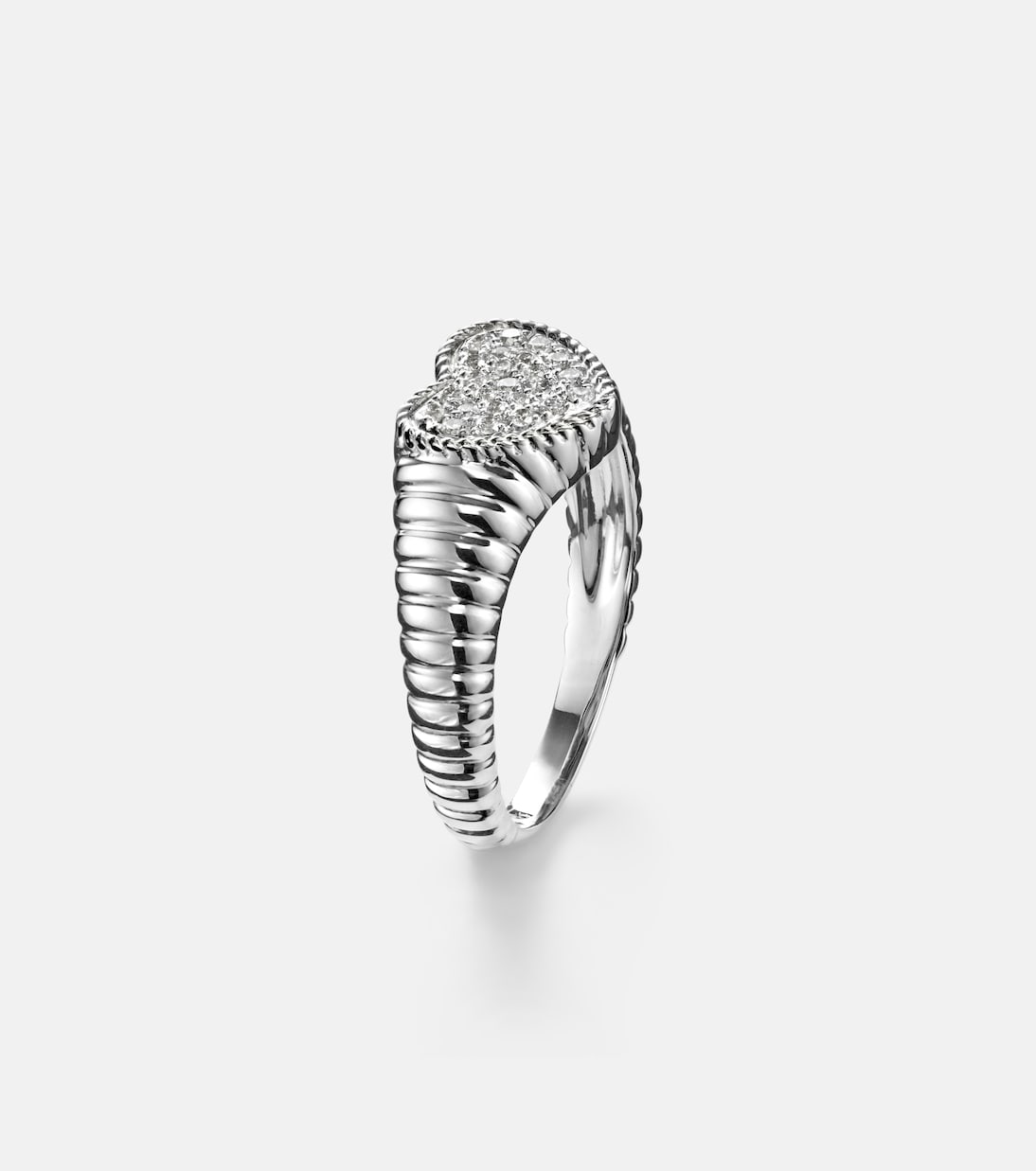 Bague en or blanc 9 ct et diamants | Yvonne Léon
