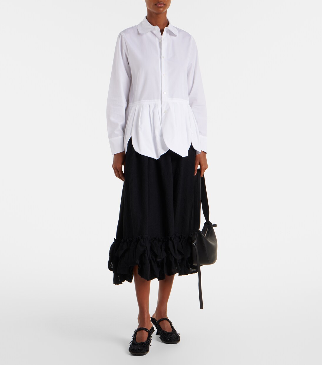 Bluse aus Baumwolle | Noir Kei Ninomiya