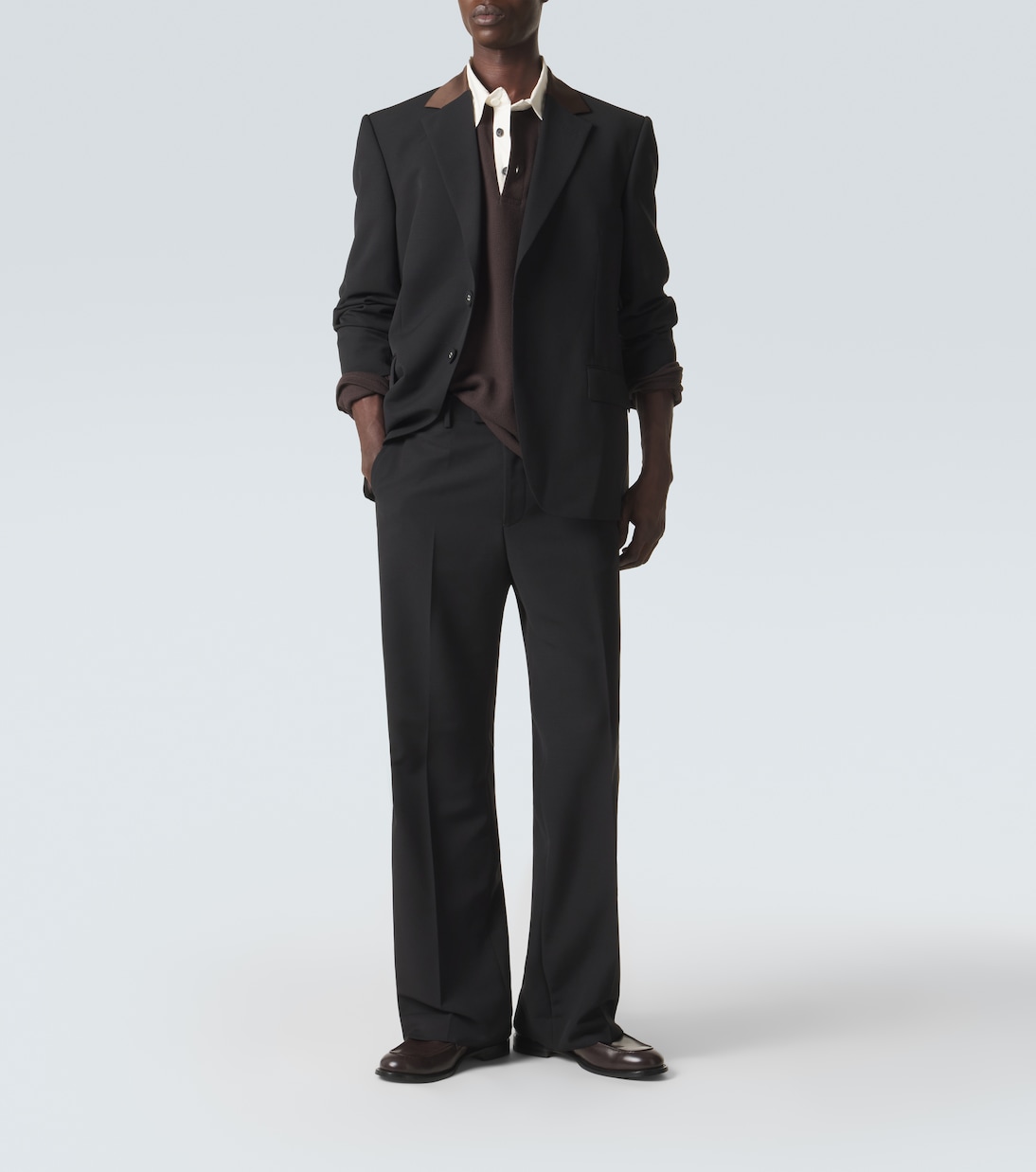 City cotton-blend polo shirt | Wales Bonner