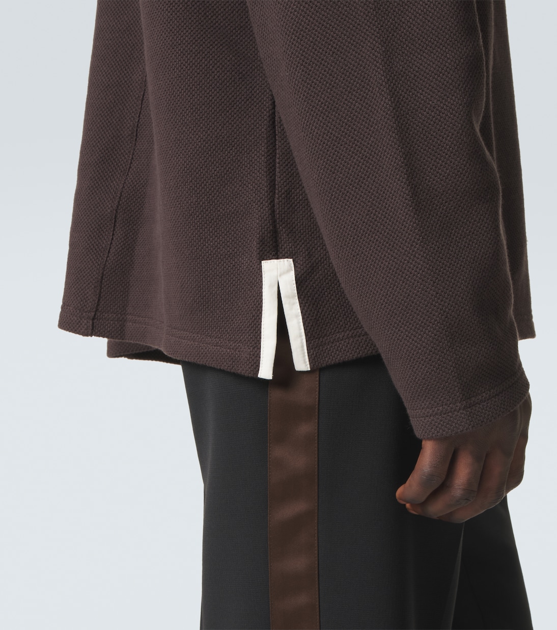 City cotton-blend polo shirt | Wales Bonner