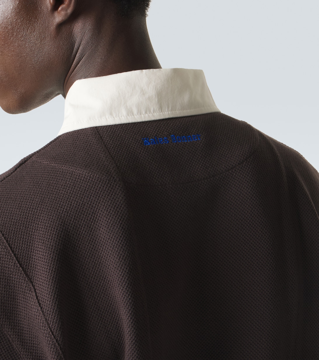 City cotton-blend polo shirt | Wales Bonner