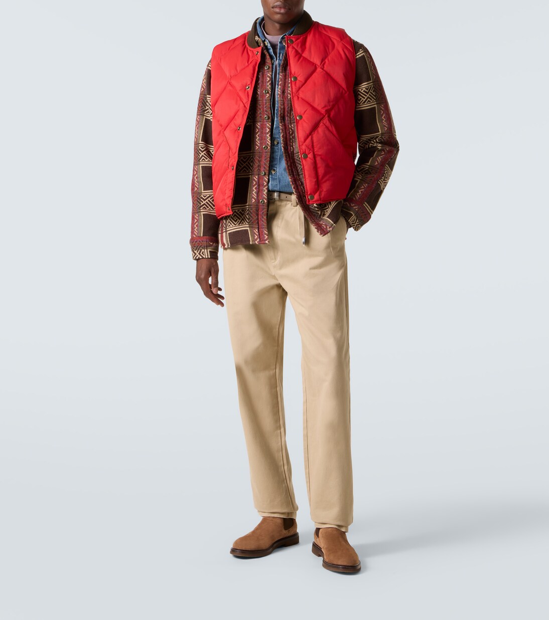 Cotton jacquard overshirt  | RRL