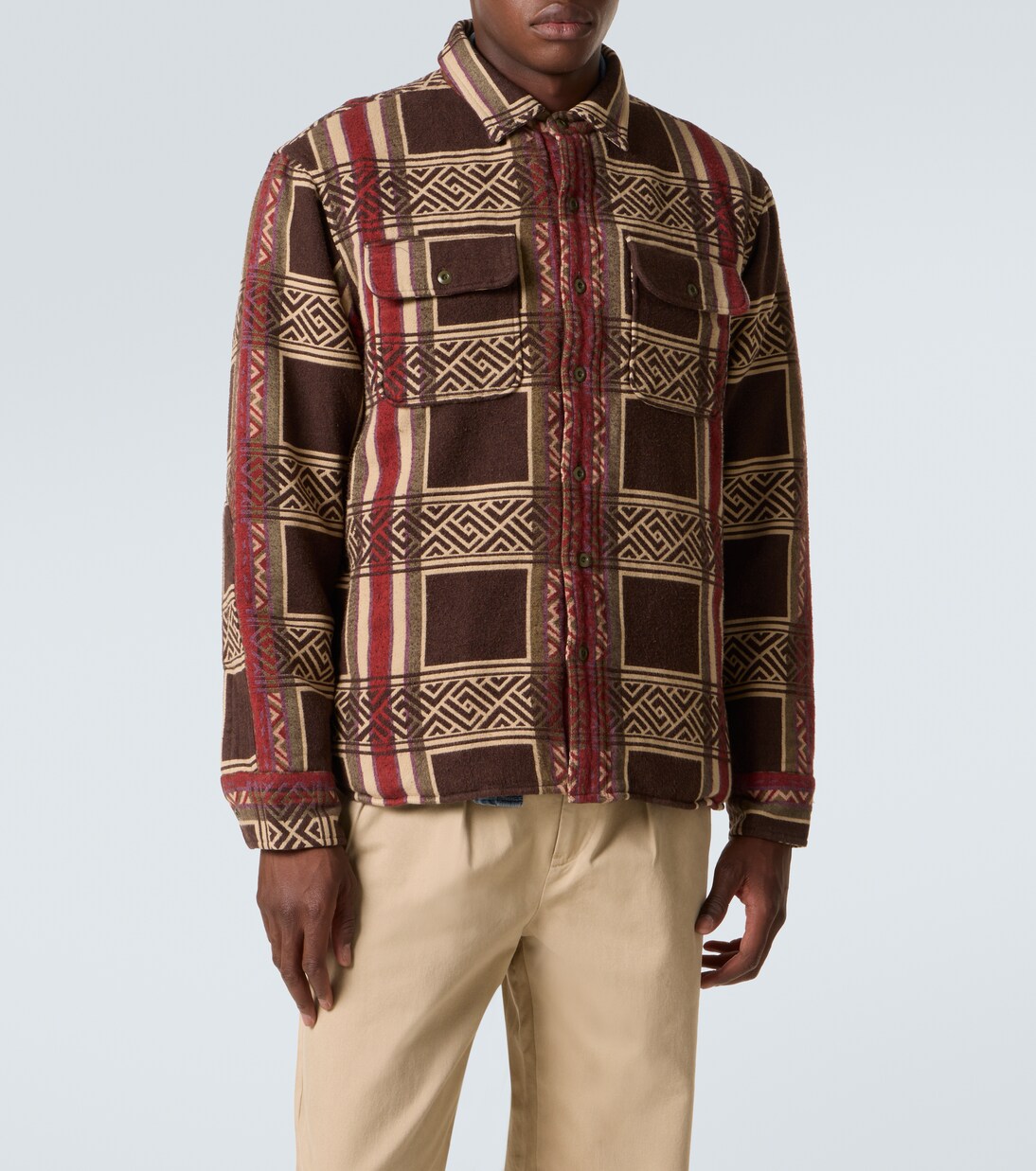 Cotton jacquard overshirt  | RRL