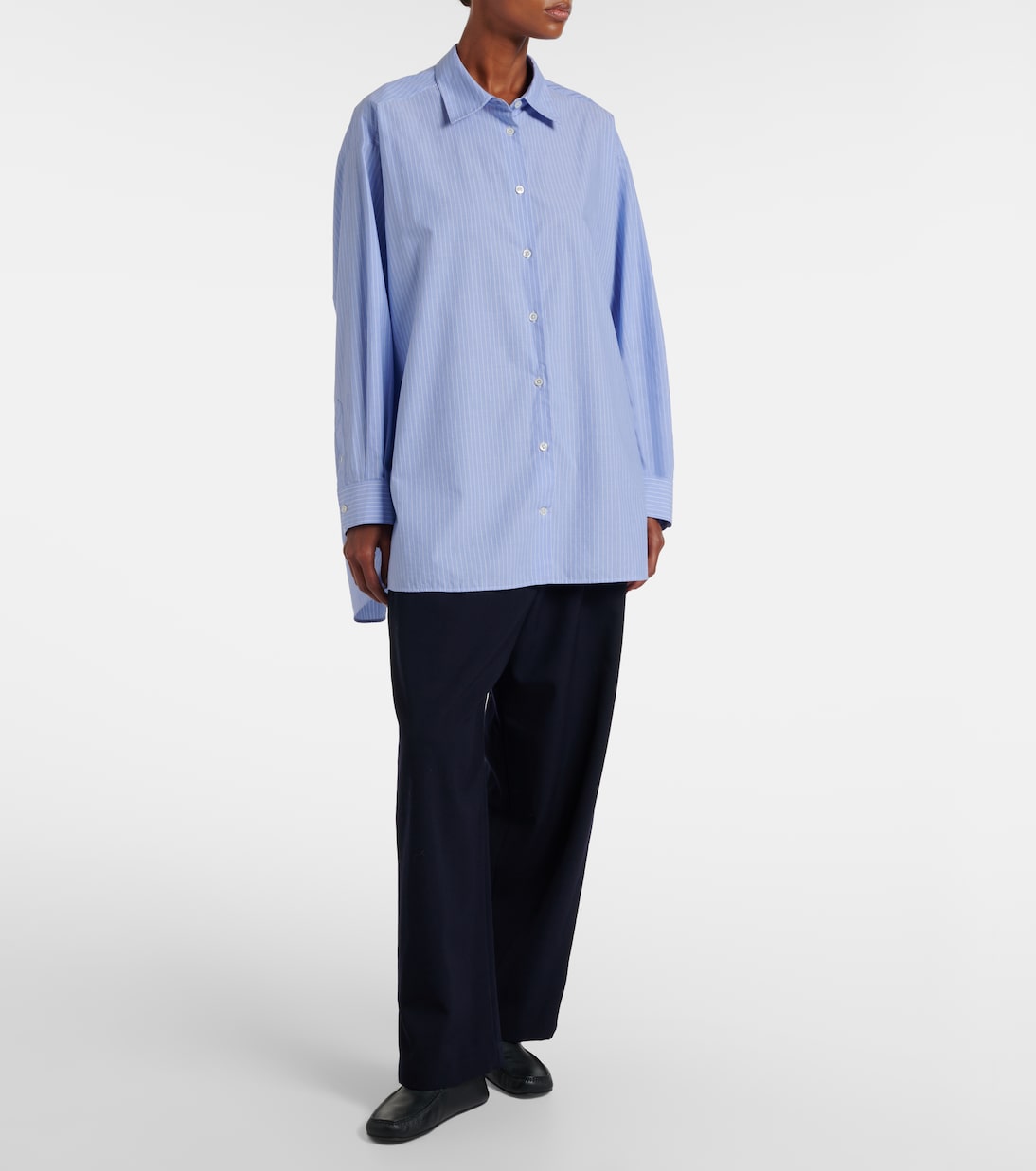 Pantaloni Orieno in gabardine di lana | The Row