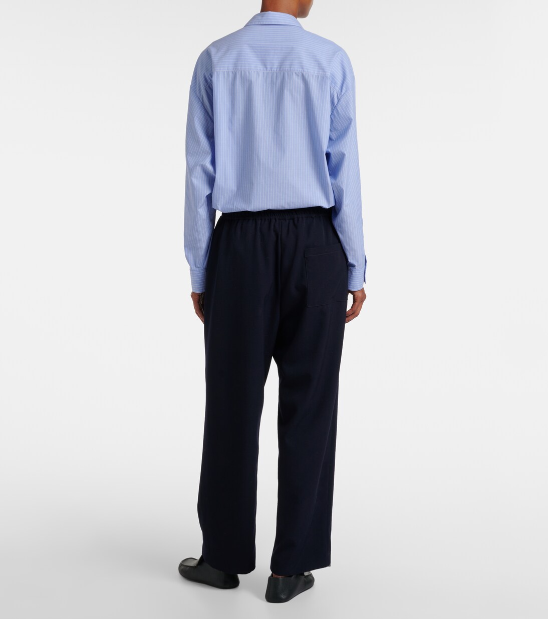 Pantaloni Orieno in gabardine di lana | The Row