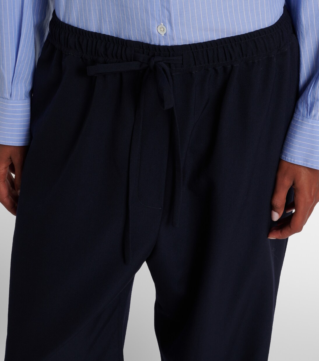 Pantaloni Orieno in gabardine di lana | The Row