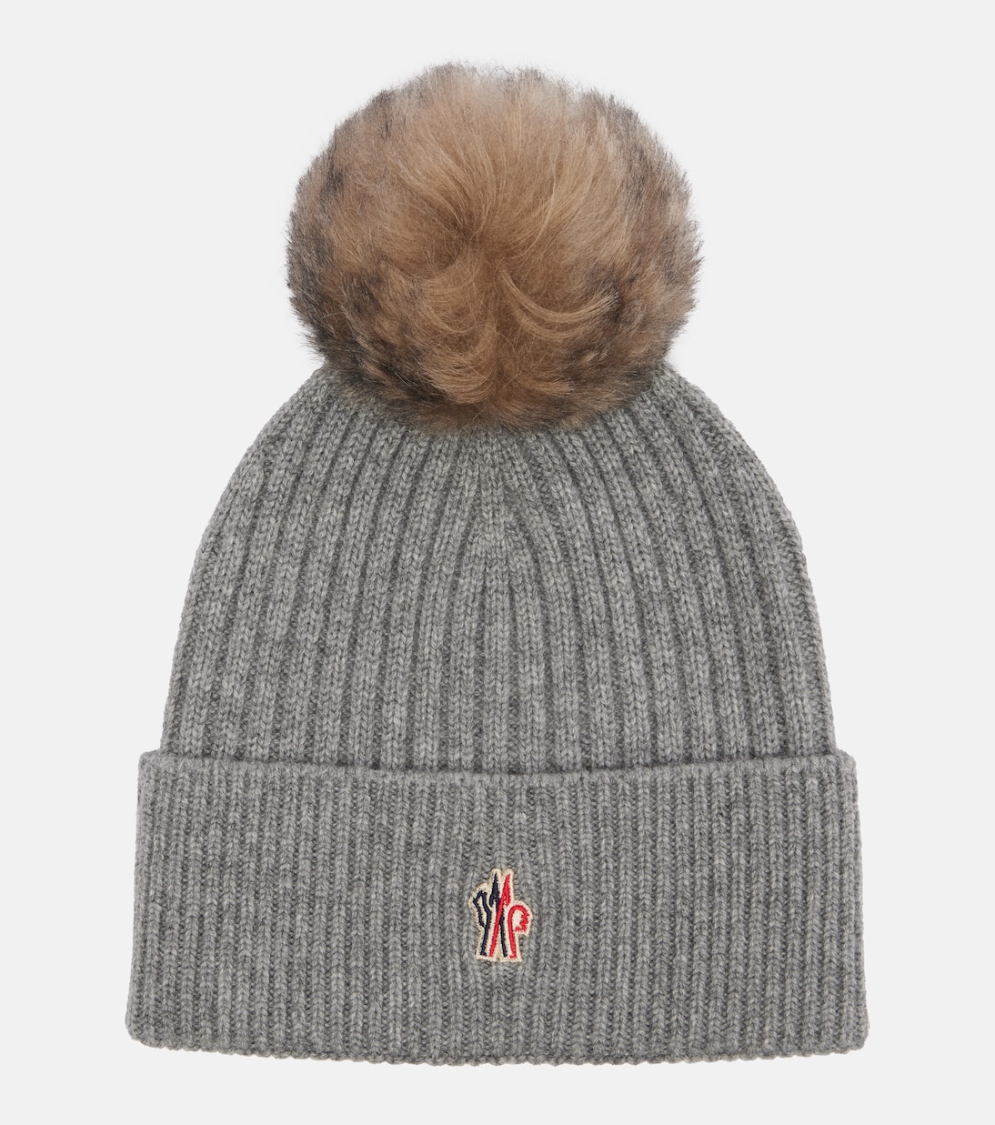 Shearling-trimmed cashmere beanie | Moncler