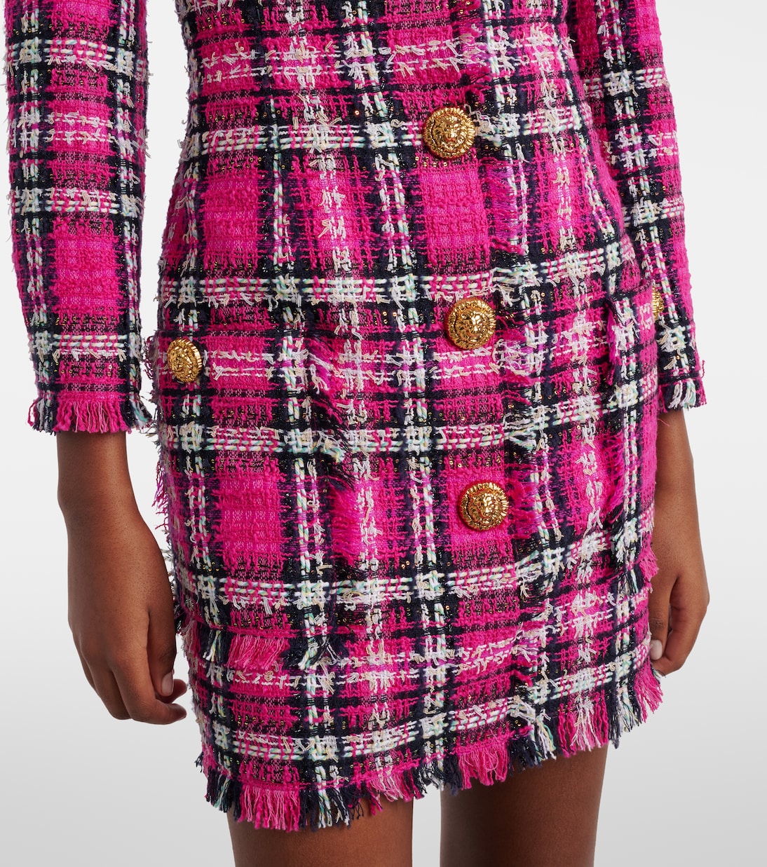 Minikleid aus Baumwolle und Wolle | Balmain