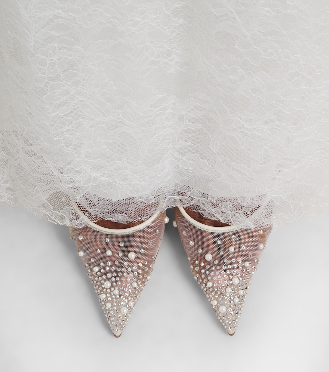 Escarpins Miss Z Degrastrass Perla 100 en résille | Christian Louboutin