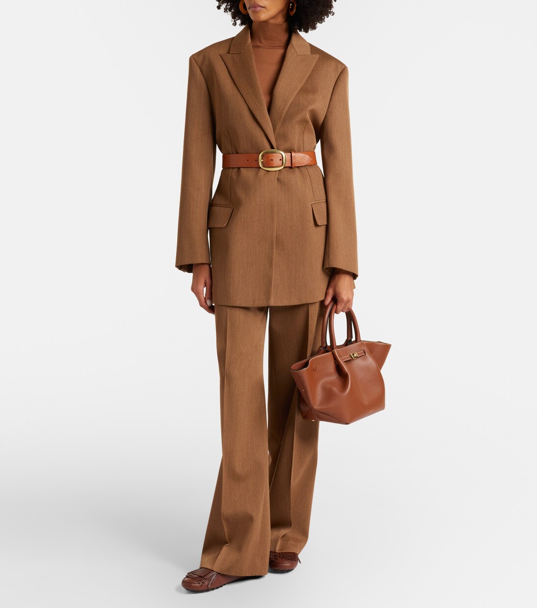 New York Midi leather tote bag | DeMellier