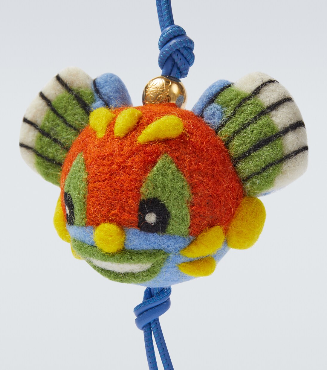 x Louis Wain Knight Cat wool bag charm | Loewe
