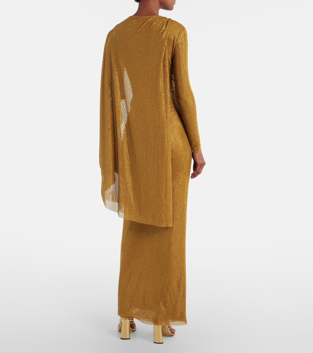 Verzierte Robe aus Mesh | Self-Portrait